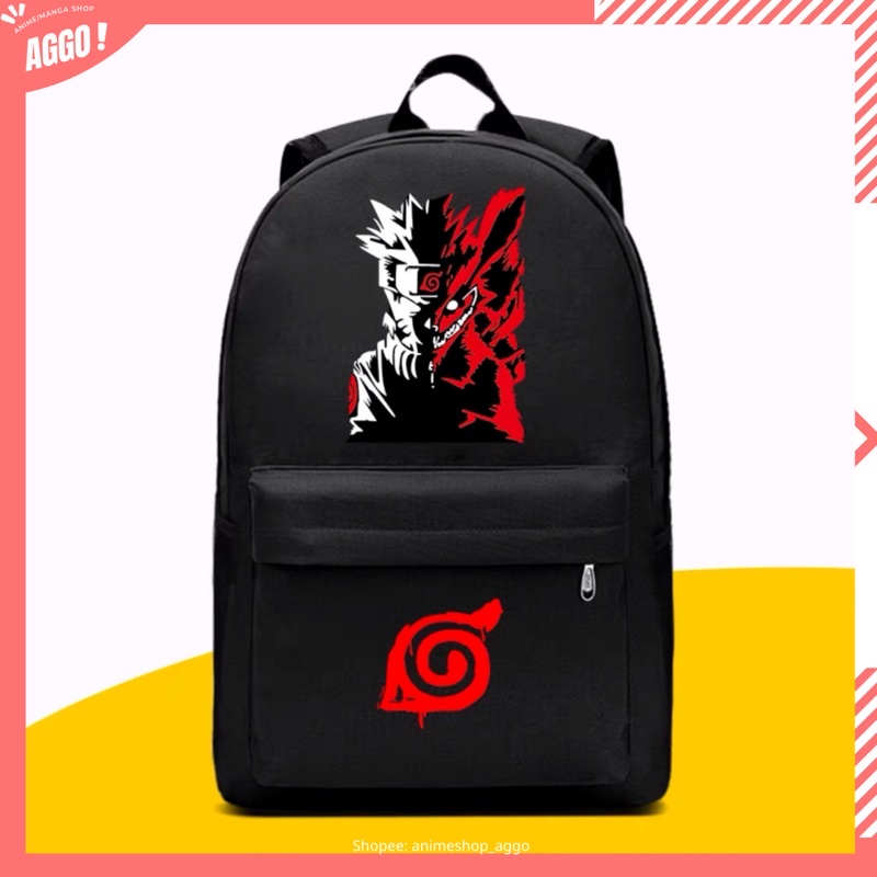 Balo đi học Naruto, Balo Uchiha Sasuke Uzumaki Naruto Itachi nam nữ unisex cực đẹp