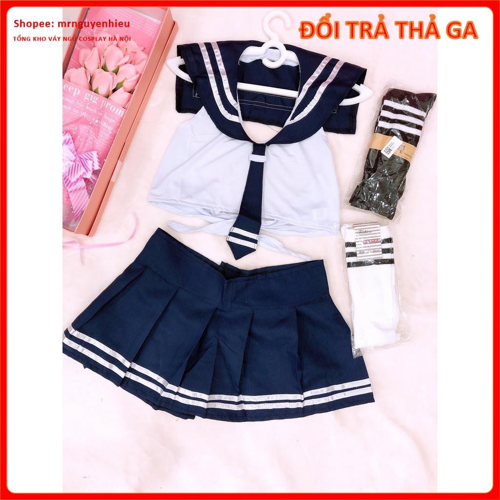 Đầm ngủ cosplay nữ sinh freesize, bigsize gợi cảm, váy ngủ thủy thủ đồng phục hở lưng TT002 - mrnguyenhieu - Hà Nội