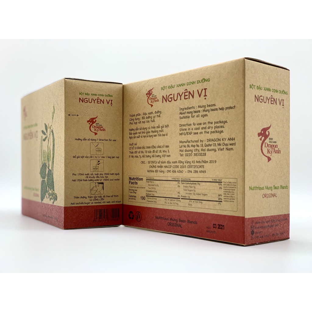 Bột đậu xanh nguyên chất có đường