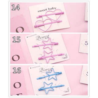 Set kẹp tóc trái tim - ngôi sao