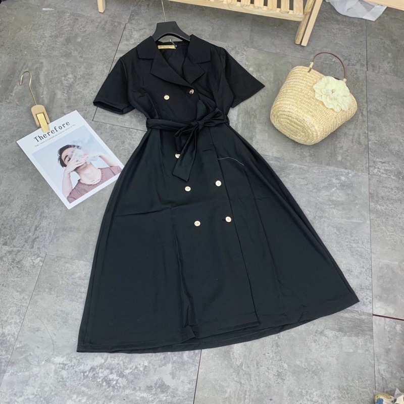 Váy vest cột nơ eo