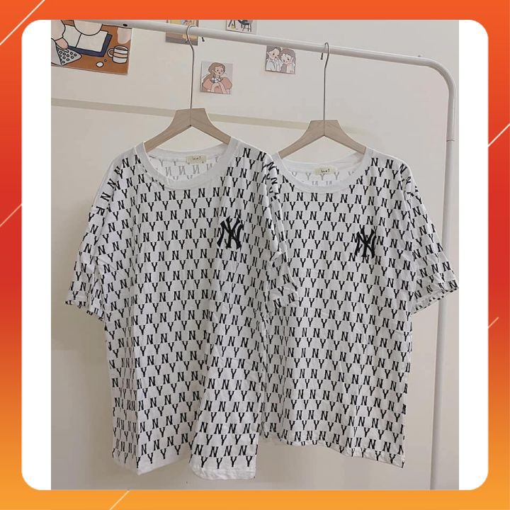 Áo thun NY unisex form rộng tay lỡ oversize nữ 🌸 Áo phông NY tay lỡ form rộng unisex thêu Hot trend [freeship ]  ANY | BigBuy360 - bigbuy360.vn