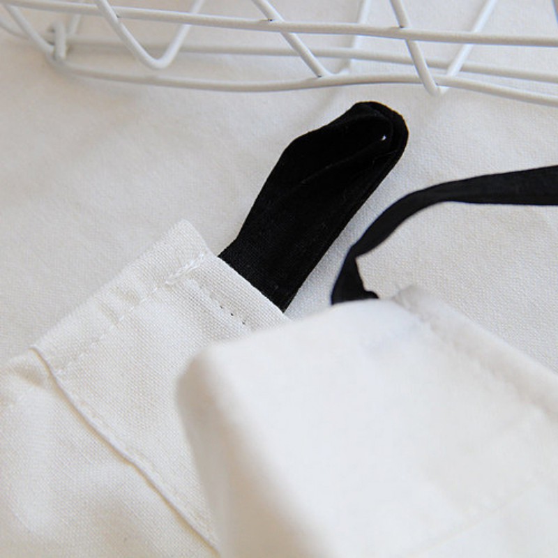 Tạp Dề Cotton Ngắn Unisex Dành Cho Nhà Hàng / Nhà Bếp