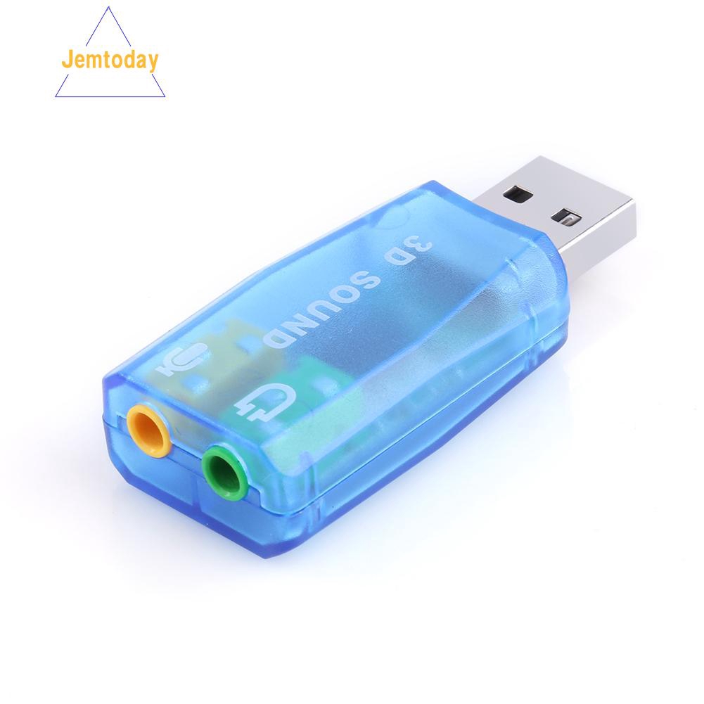 ✿Jemtoday✿External USB Sound Card 3D Audio Headset Microphone Adapter for PC Desktop | BigBuy360 - bigbuy360.vn
