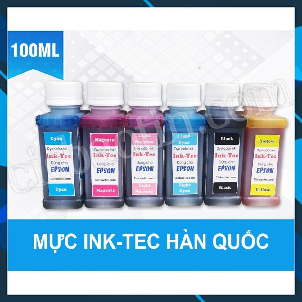 MỰC NƯỚC INKTEC CHO MÁY IN EPSON( CHAI 100ML)
