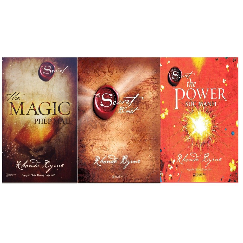 Combo 3 cuốn Sách: The Magic Phép Màu + The Secrect Bí Mật + The Power Sức Mạnh