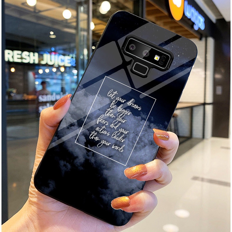 Ốp Lưng SAMSUNG GALAXY NOTE 9 Ốp kính bóng cao cấp Phi Hành Gia