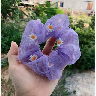 Dây cột tóc Srunchies Hoa cúc Daily