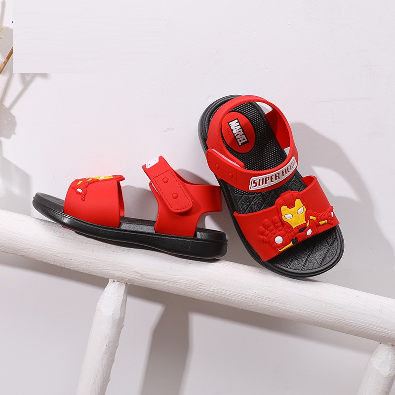 Sandal Bé Trai Dép Siêu Nhân Cho Bé Từ 1-8 Tuổi Quai Mềm Đế Êm Kháng Khuẩn Dành Cho Bé Yêu Thích Nhân Vật Siêu Nhân D27