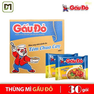 Mì gấu đỏ tôm chua cay 30 gói