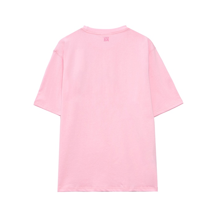 Áo Thun Cotton Hai Lớp Ngắn Tay Thêu Hình Bạch Tuộc Thời Trang Đường Phố 240g