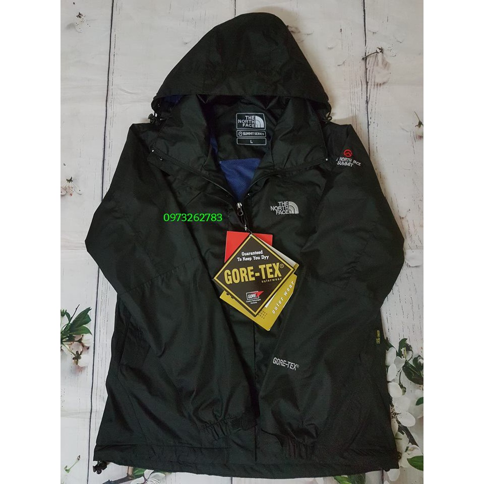 Áo gió 2 lớp TNF chống nước màu đen