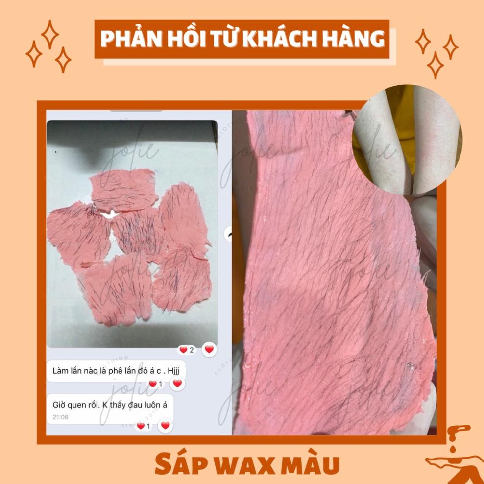 Combo triệt lông sáp wax nóng wax lông nhập khẩu tặng mỡ trăn nguyên chất triệt lông nách, tay, chân....