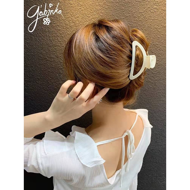 Kẹp Tóc Hình Bán Nguyệt Bằng acrylic Thời Trang Hàn Quốc Cho Bé Gái