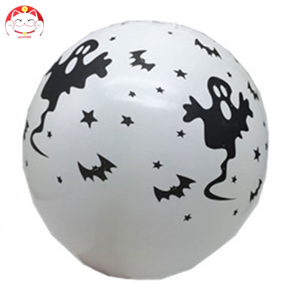 Bộ 20 quả bong bóng họa tiết đầu lâu /bí đỏ dùng trang trí tiệc Halloween