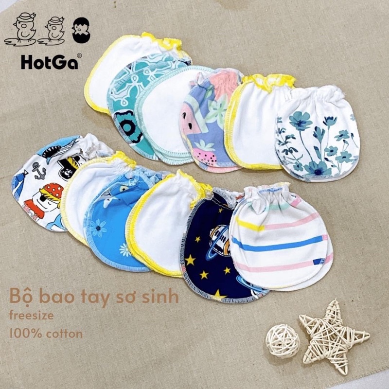 Set 3 đôi bao tay Hotga  dễ thương cho bé