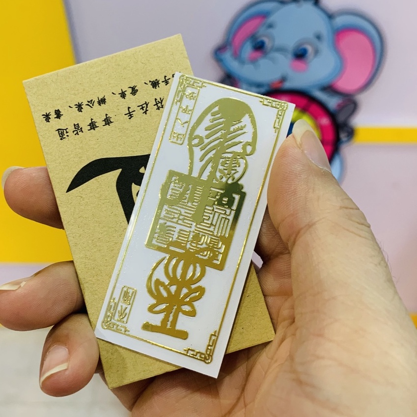 Sticker Myanmar May Mắn Dán Sau Điện Thoại Phong Thủy Đẹp Mắt Và Tinh Tế