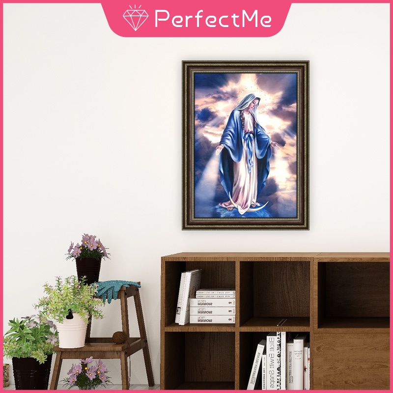 Bộ tranh đính đá 5D tự làm kích thước 30X40CM họa tiết Mosaic dùng để trang trí nhà