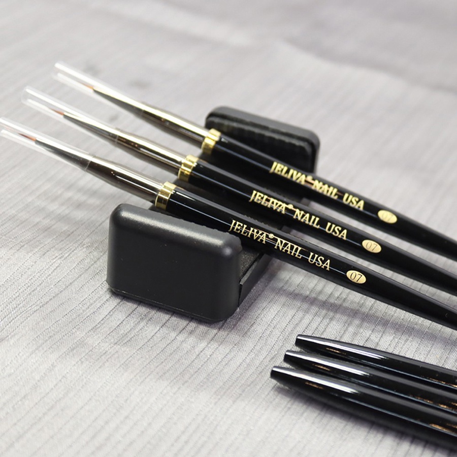 Cọ nét ngắn, cọ nét ngắn vẽ móng 6mm nail Jeliva Chính Hãng số 07