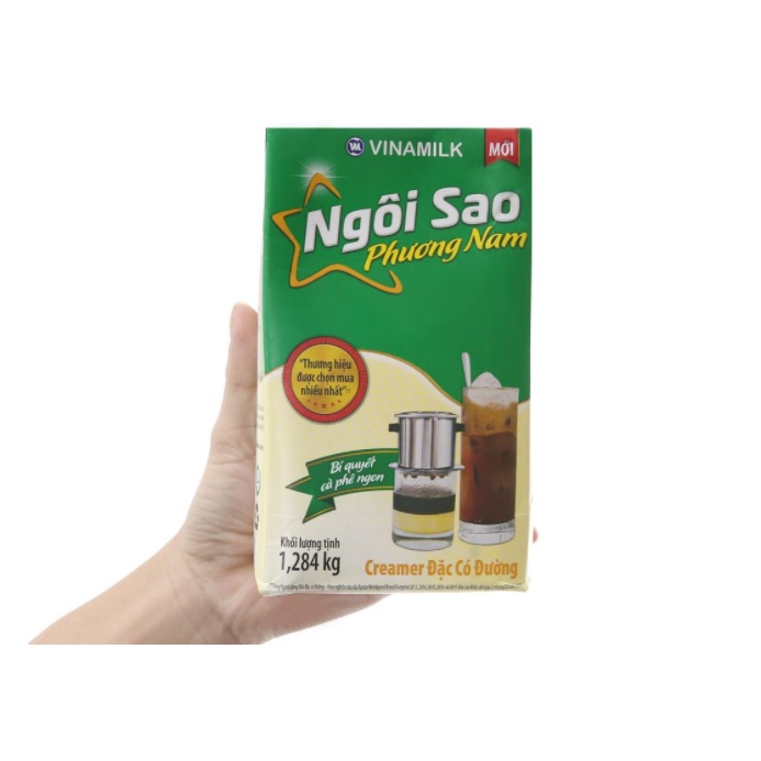 Sữa đặc Ngôi sao Phương Nam Xanh lá HỘP GIẤY 1284G