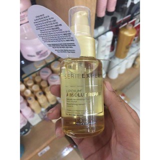 TINH DẦU SERUM PHỤC HỒI TÓC LOREAL ABSOLUTE REPAIR LIPIDIUM 3 TÁC ĐỘNG 50ML