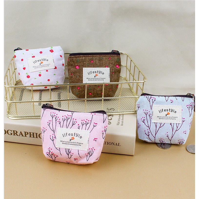 Z0560 Ví Mini Hoa Nhí Xinh Xắn Bukao