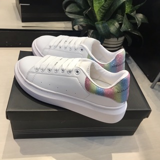 giày Mcqueen cầu vồng nữ