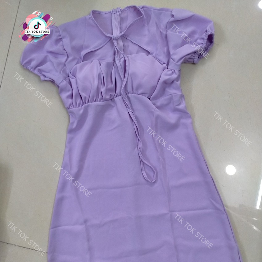 Đầm tay phồng, váy đũi (có mút, có dây kéo) TIK TOK STORE | BigBuy360 - bigbuy360.vn