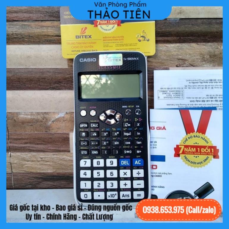 🔥kho sỉ vpp🔥 Máy tính Casio FX 570VN Plus –  580VNX Bảo Hành 7 NĂM Chính Hãng nhập khẩu THÁI LAN - VPP Thảo Tiên
