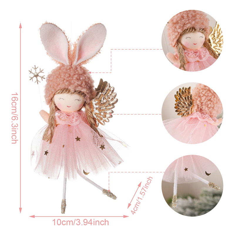 Búp Bê Thiên Thần Trang Trí Cây Thông Giáng Sinh Năm Mới 2022