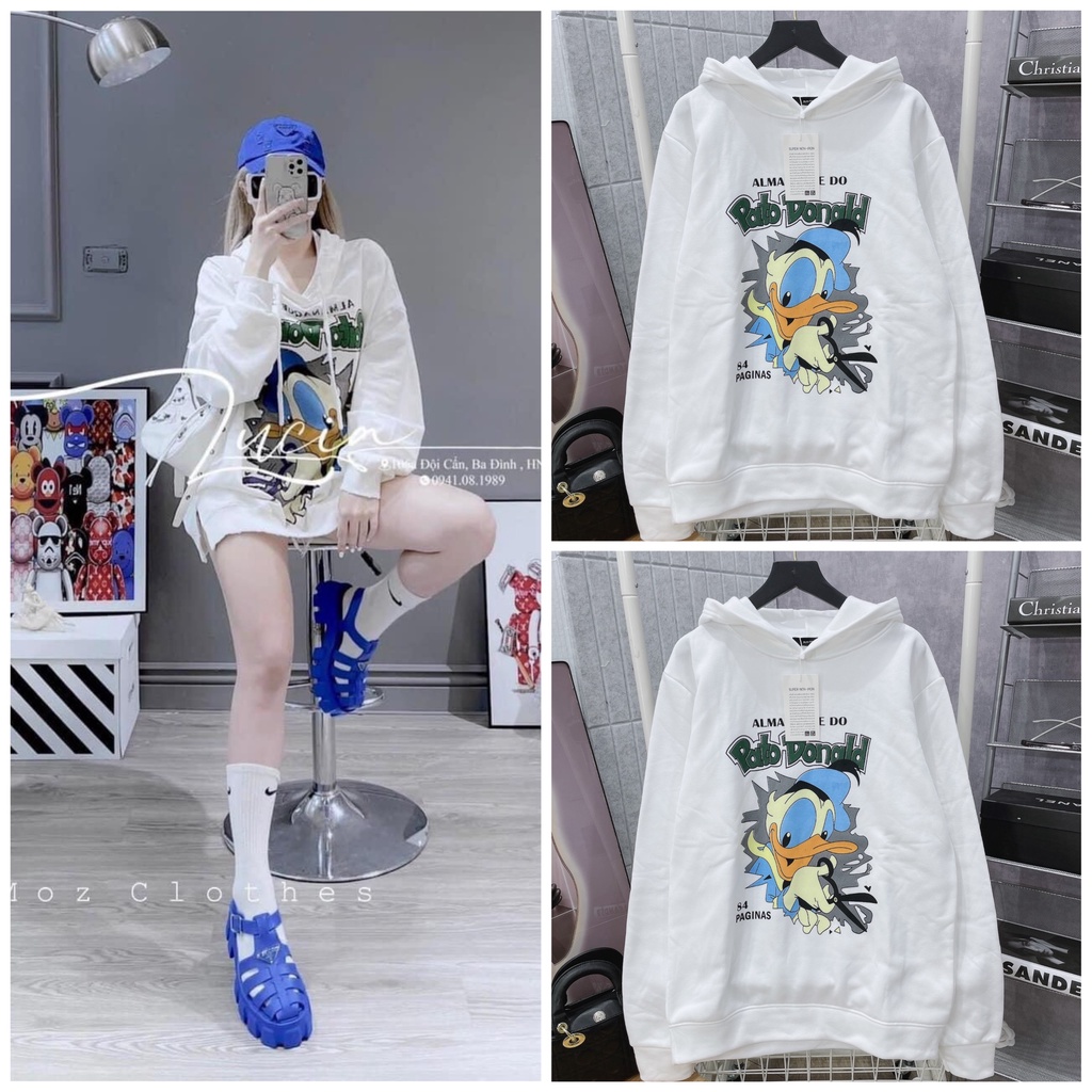 Áo nỉ mũ chú vịt LT67