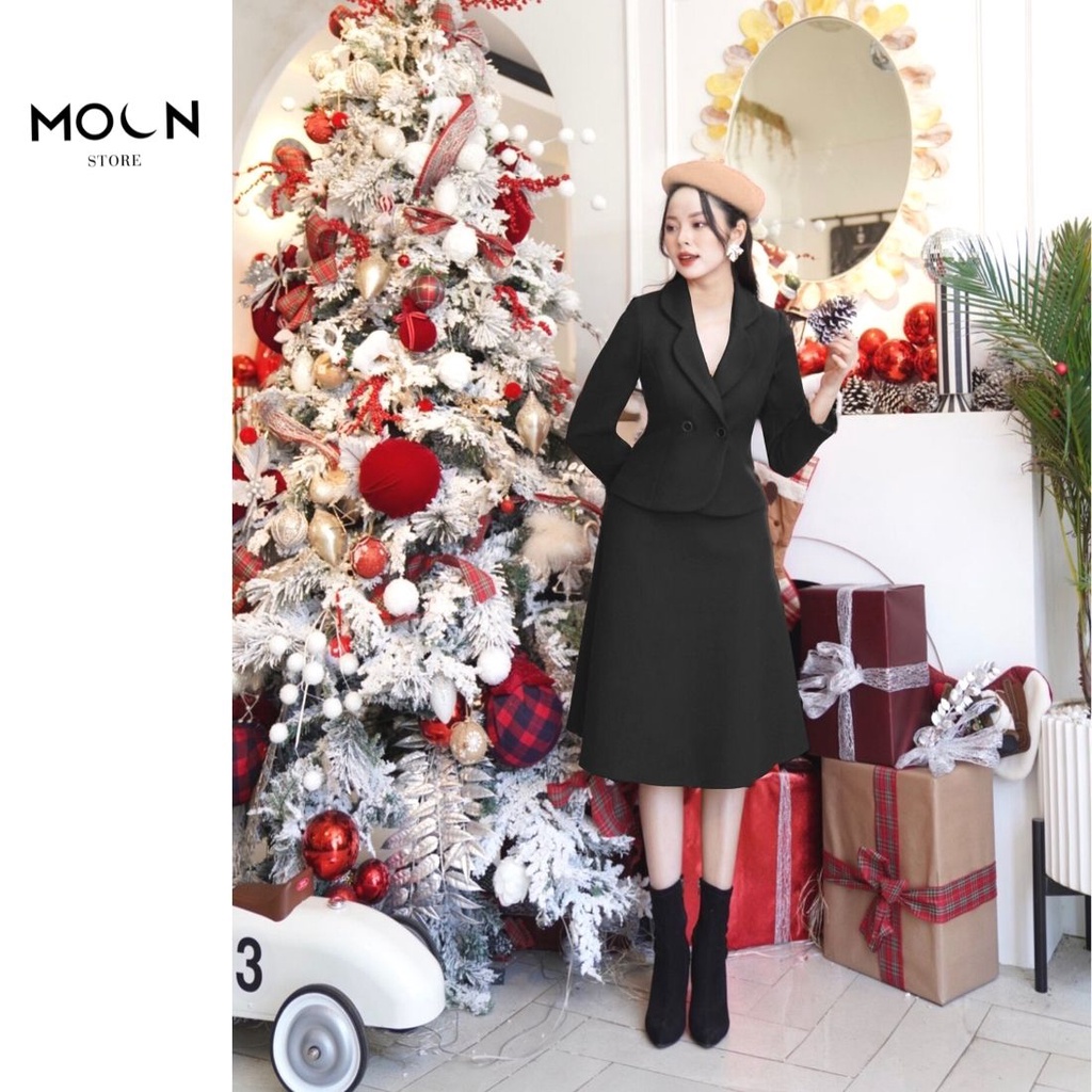 Set bộ nữ công sở áo vest khoác dạ chân váy BSB476 MOON STORE | BigBuy360 - bigbuy360.vn