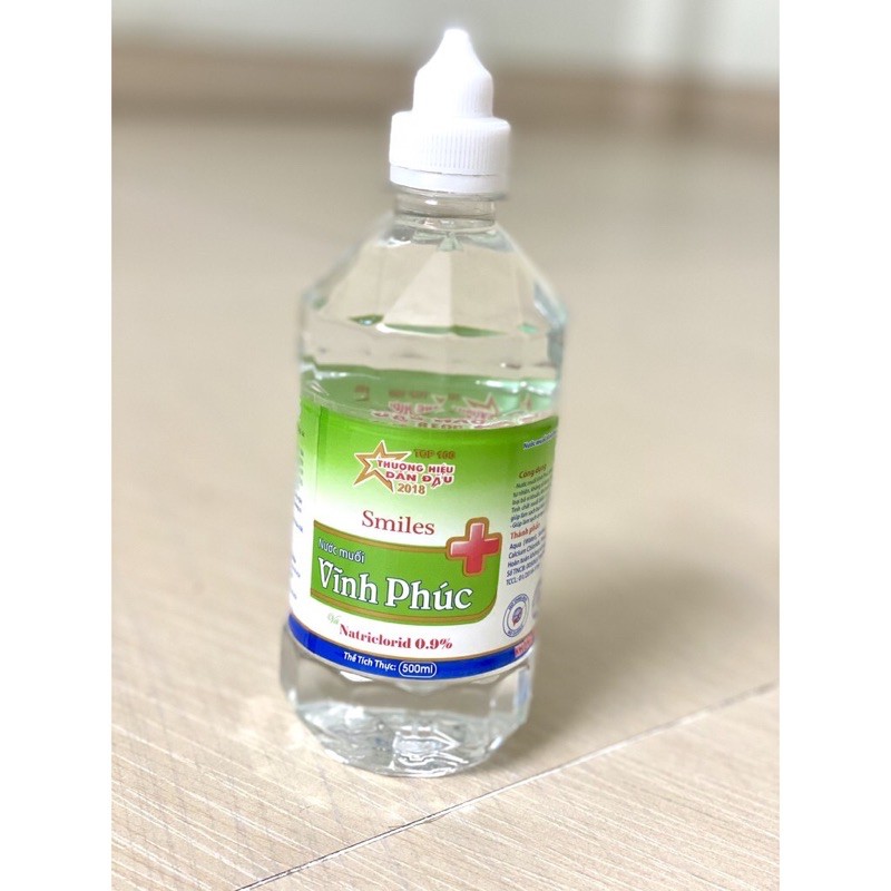 Nước muối sinh lý Vĩnh phúc (500 mL) Súc miệng, rủ vết thương