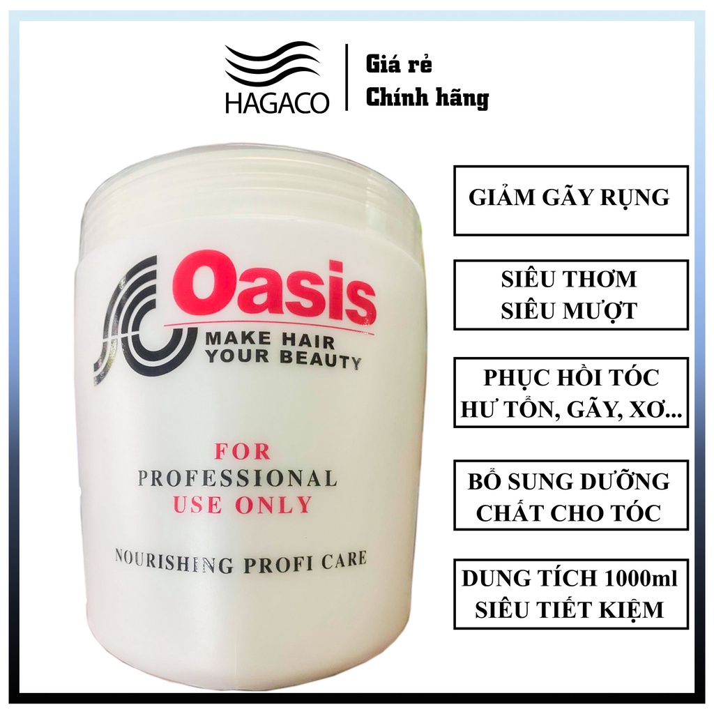 Kem ủ tóc hấp tóc OASIS 1000ML LOẠI 1 Nội Địa Trung - Dầu Xả, mặt nạ chăm sóc tóc mềm mượt phục hồi tự nhiên CT77