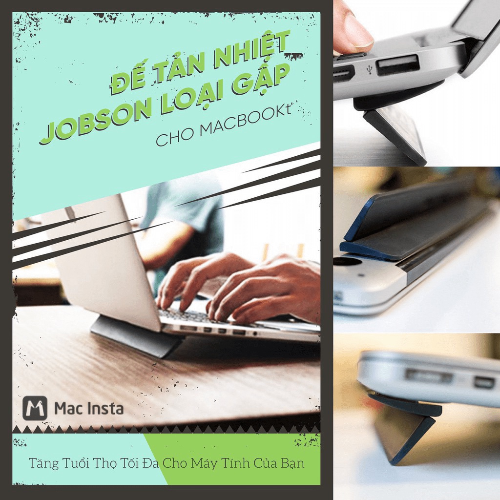 🎉 ĐẾ TẢN NHIỆT JOBSON LOẠI GẬP CHO MACBOOK: TĂNG TUỔI THỌ TỐI ĐA CHO MÁY TÍNH CỦA BẠN 🎉