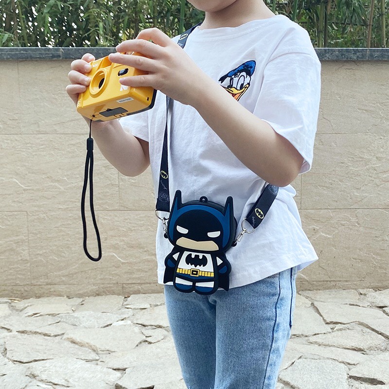 Túi Đeo Chéo Mini Cho Bé - Túi Silicon Thiết Kế Họa Tiết Người Nhện, Siêu Anh Hùng, Mickey Dễ Thương, Cute Cho Bé - PK6