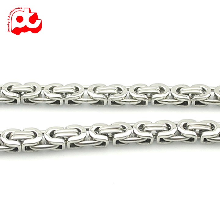 Lắc tay cao cấp titan nam đẹp sang trọng thép không gỉ kiểu ziczac PT JEWELRY màu trắng PTLTNA81