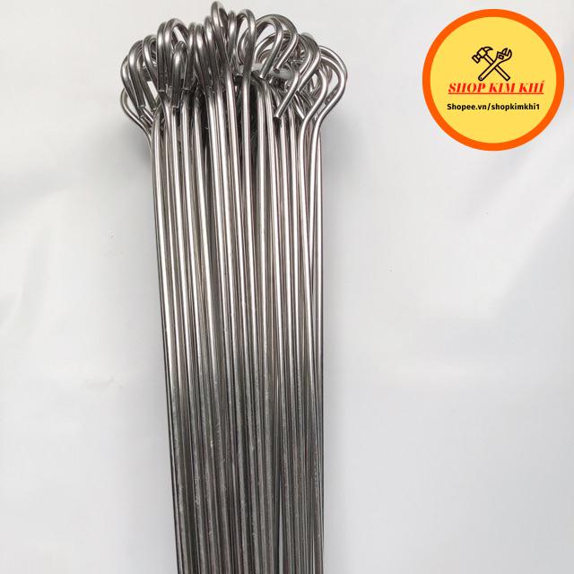 Xiên nướng thịt inox 60cm dày 4mm