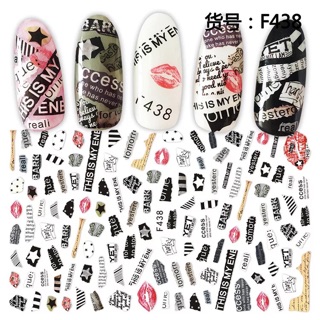 Sticker hình dán móng tay 3d mẫu mới