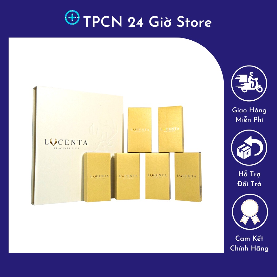 Nhau Thai Hươu Lucenta Placenta Plus( NTH Lucenta TPCN 24 giờ)