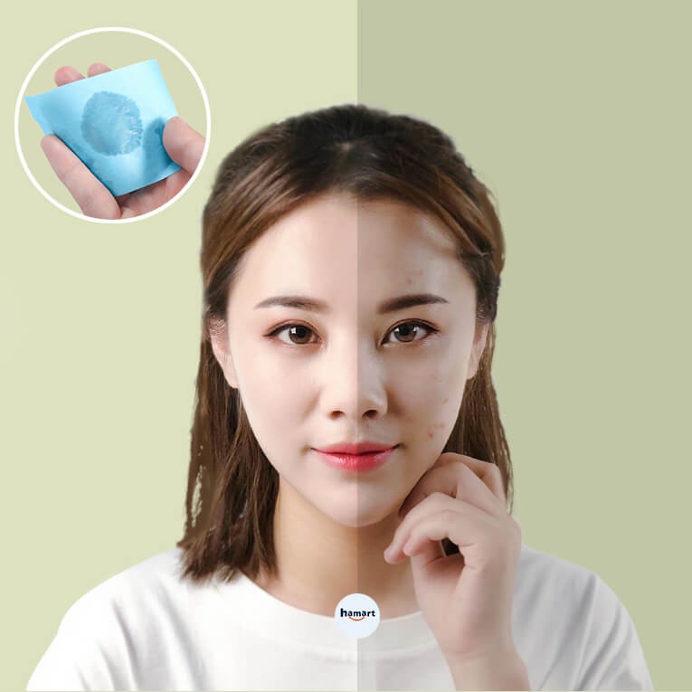 Tập 50 Giấy Thấm Dầu Da Mặt Nội Địa Trung Giấy Lau Mặt Sạch Da Ngừa Mụn An Toàn Tiện Lợi