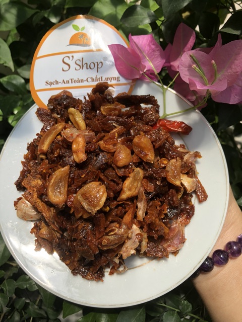 💥new💥 khô bò sa tế chấy tỏi nguyên tép, ớt nguyên trái siêu ngon