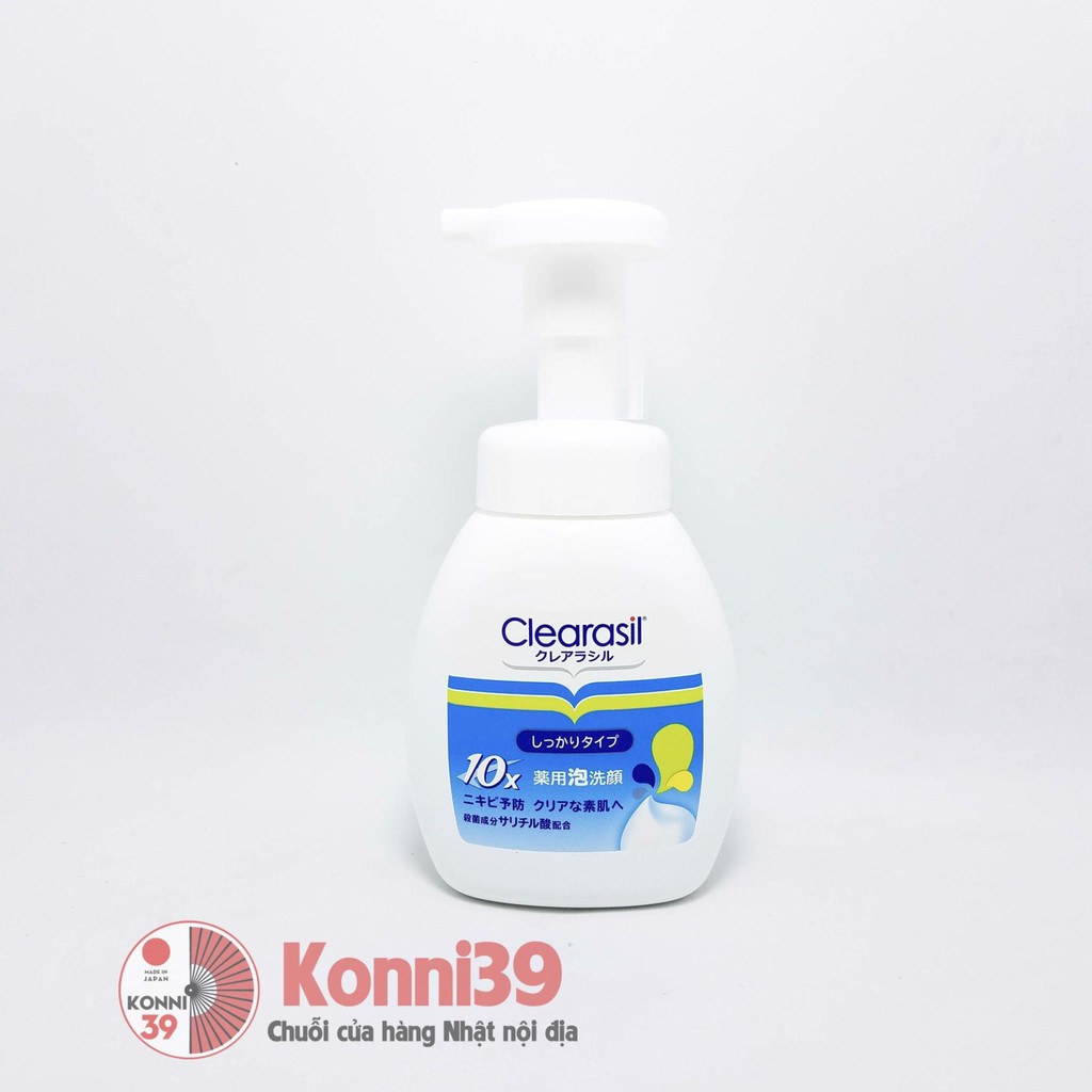 Sữa rửa mặt ngăn ngừa mụn Clearasil của Nhật dạng tạo bọt 200ml