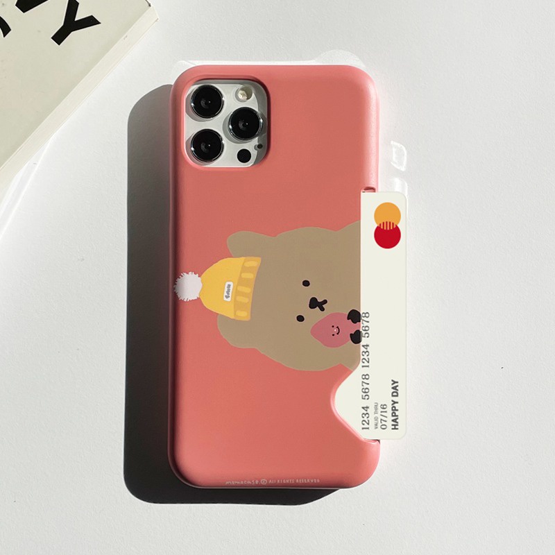 Korea MoMoCase  Cute CaseCompatible for iPhone All models  Samsung  Card Storage