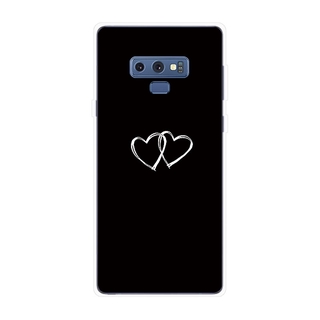 Ốp Lưng Samsung Galaxy Note 8 9 Note8 Note9 TPU mềm Case Cá tính đen tuyền Two