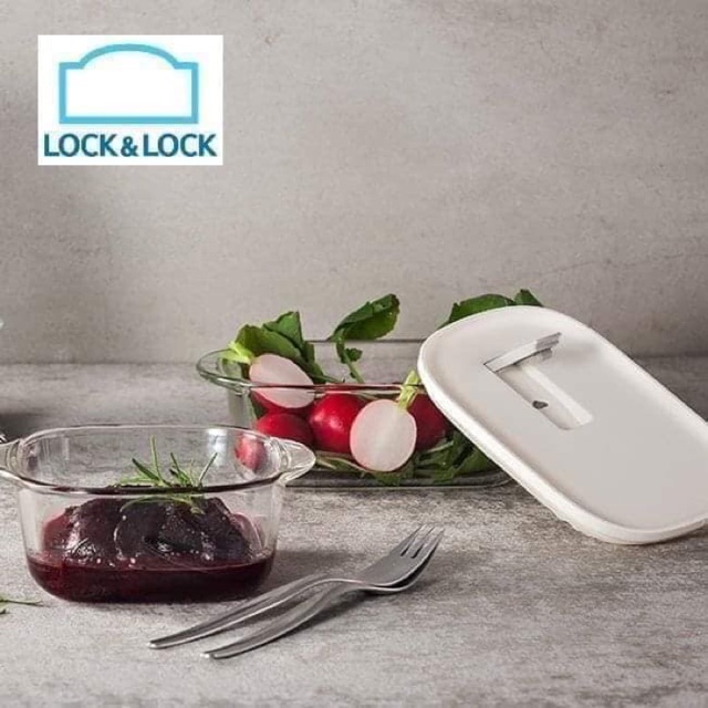 Hộp thuỷ tinh chịu nhiệt Lock &amp; Lock 890ml