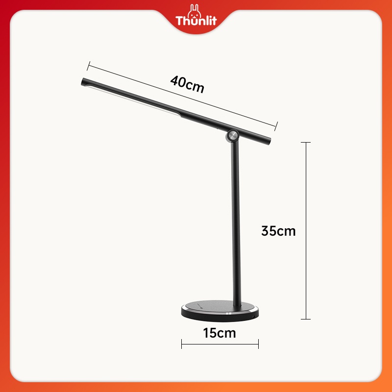 Đèn để bàn Thunlit 7W USB 5 màu sắc điều chỉnh nhiệt độ