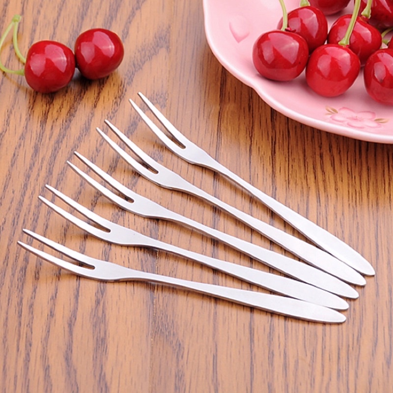 Dĩa Ăn Hoa Quả Trái Cây, Nĩa Ăn Bánh Gato Inox Gia Đình