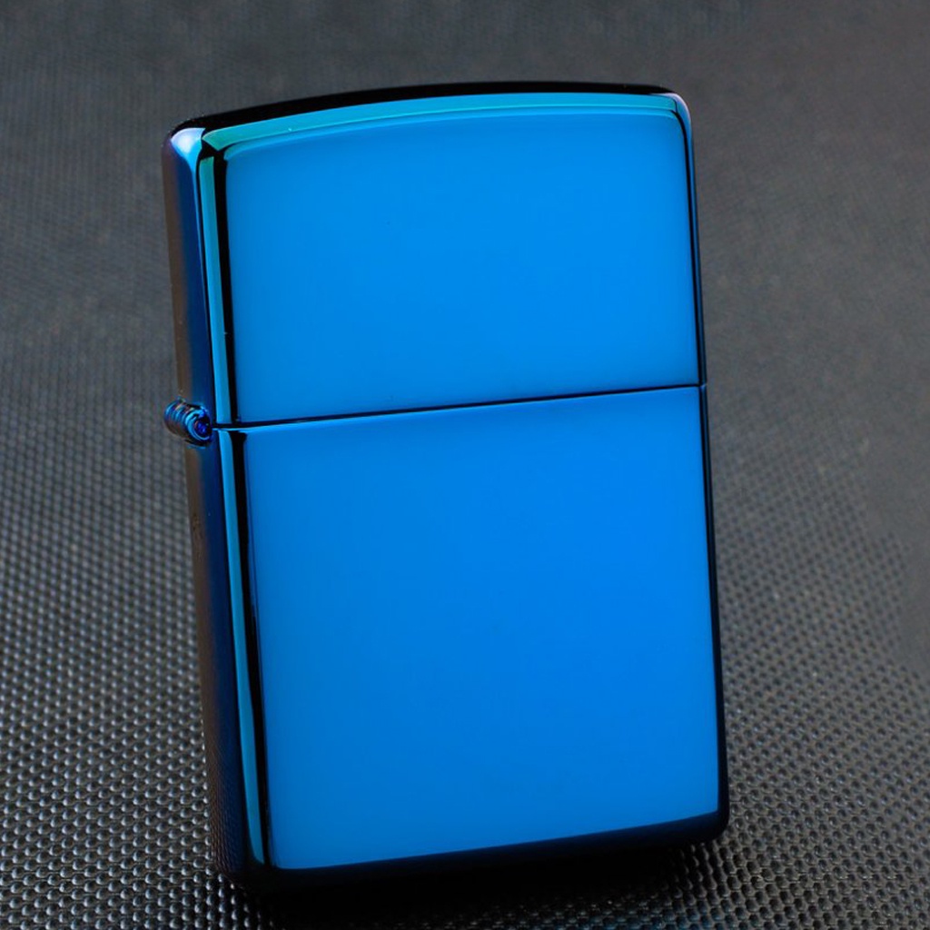 Bật zippo xanh, hộp quẹt Sapphire vỏ dày hàng chuẩn Mỹ- KenZ