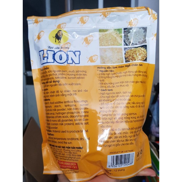 1kg bột Sư Tử LION / bột sữa trứng LION ( Gói)